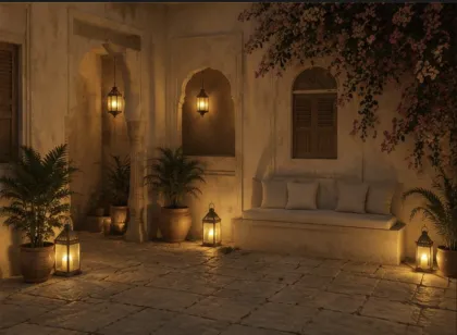 Twilight Courtyard